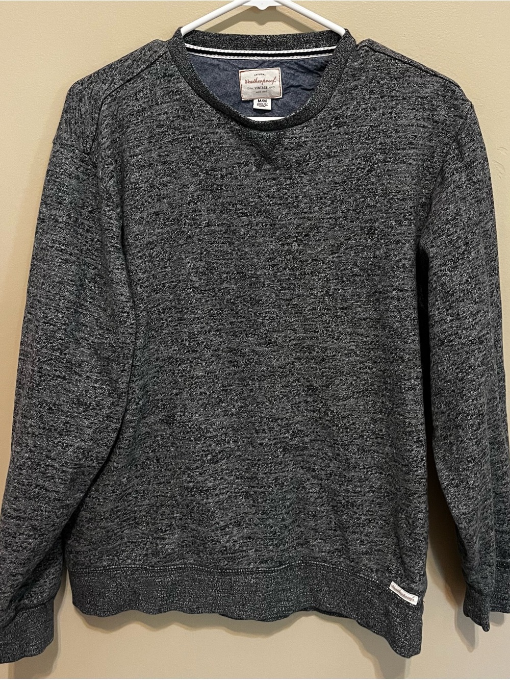 Weatherproof Men's Dark Heather Gray Crewneck Sweater